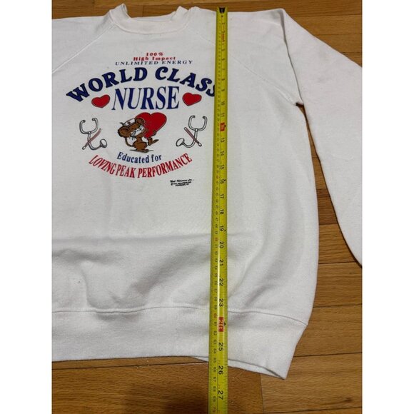 Vintage Hanes Sweatshirts Lot of 2 Nurse & Garner NC Large USA Made Size L - Picture 15 of 16